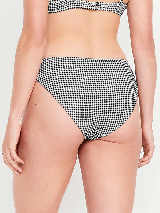 Old Navy Mid-Rise Textured Bikini Swim Bottoms — photo 7