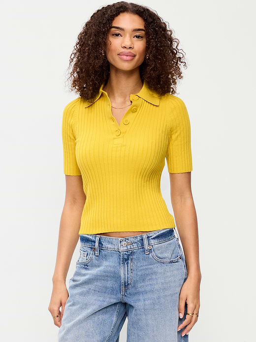 Old Navy Short-Sleeve Ribbed Polo — photo 1