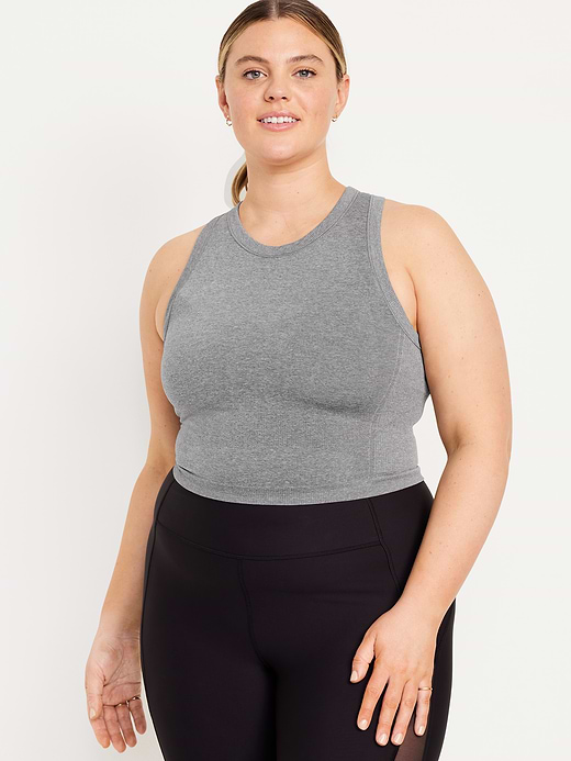 Old Navy Fluid Seamless Fitted Crop Tank Top — photo 8