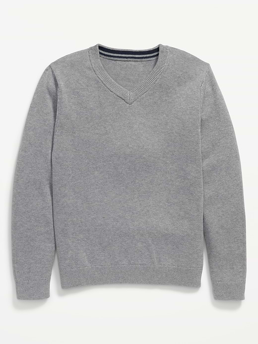Old Navy School Uniform Solid V-Neck Sweater for Boys — photo 3