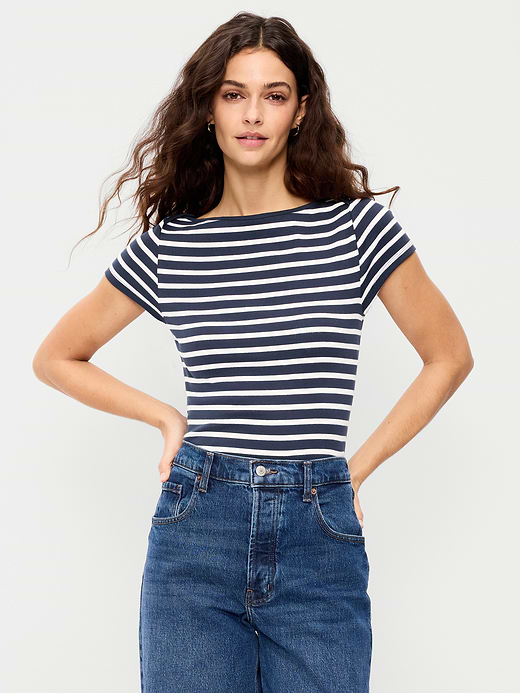 Old Navy Snug Boatneck T-Shirt — photo 1