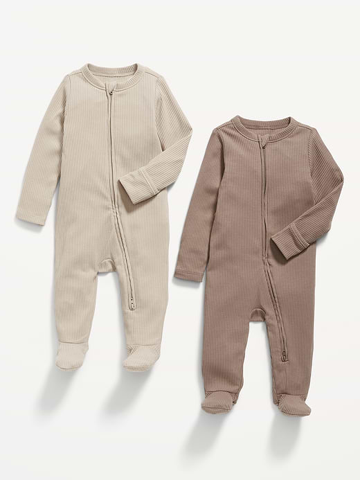 Old Navy 2-Way-Zip Sleep & Play Footed One-Piece 2-Pack for Baby — photo 3
