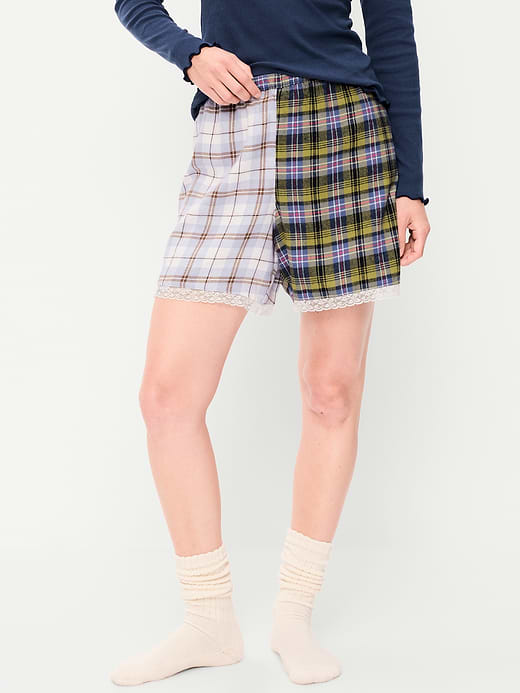 Old Navy Flannel Boxer Pajama Shorts — photo 1
