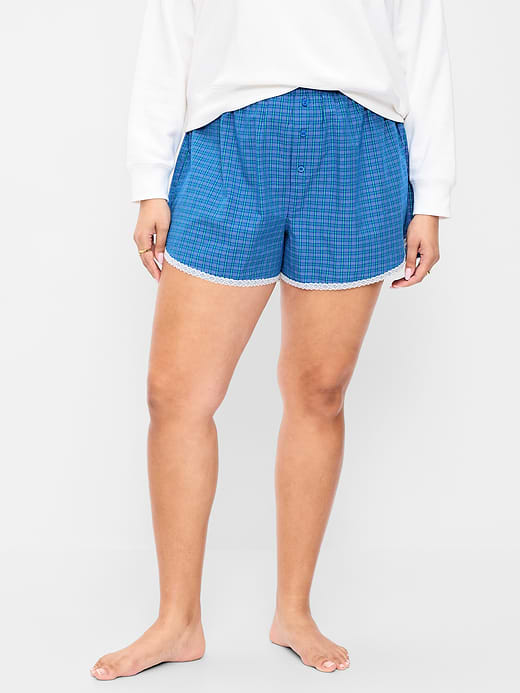 Old Navy Classic Poplin Boxer Pajama Shorts — photo 9
