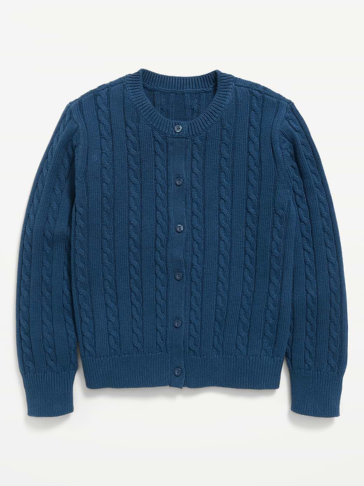 Old Navy Cable-Knit Cardigan Sweater for Girls — photo 3