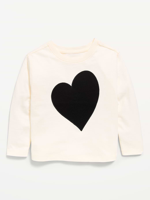 Old Navy Printed Fitted Long-Sleeve Ribbed T-Shirt for Toddler Girls — photo 1