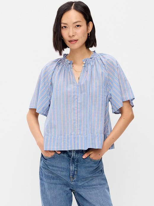 Old Navy Loose Short-Sleeve Striped Top — photo 1