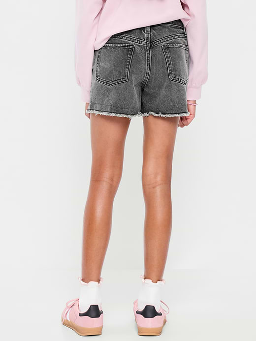 Old Navy High-Waisted Ripped Frayed-Hem Jean Shorts for Girls — photo 3