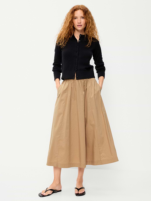 Old Navy Poplin Midi Skirt — photo 1