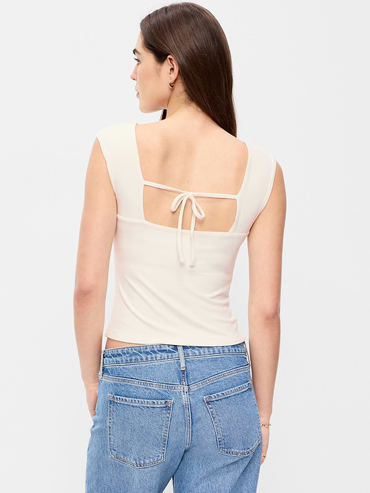 Old Navy Cap-Sleeve Tie-Back Top — photo 3