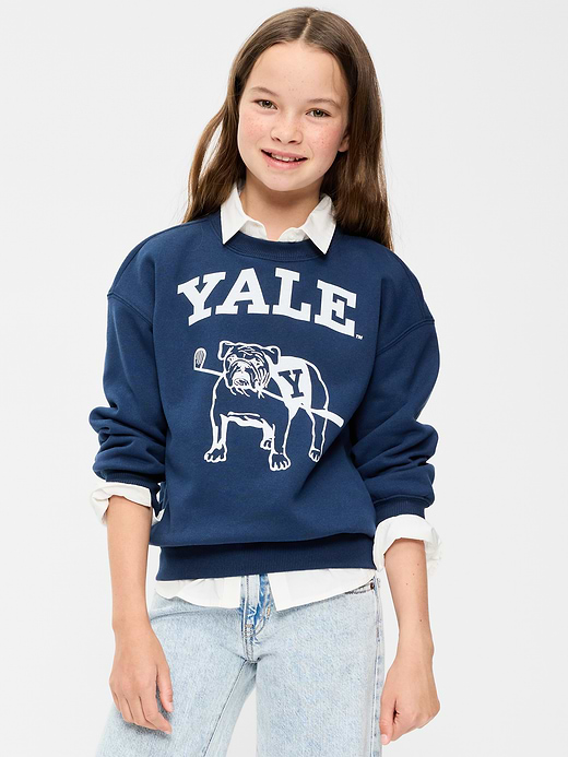 Old Navy College Oversized Graphic Tunic Sweatshirt for Girls — photo 1