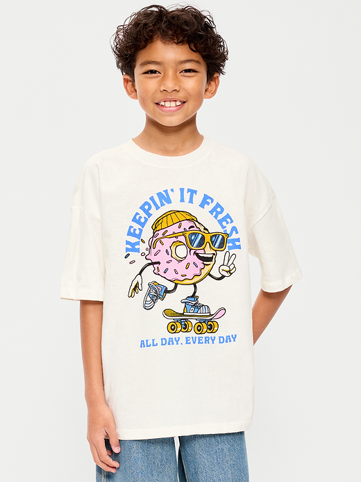 Old Navy Oversized Short-Sleeve Graphic T-Shirt for Boys — photo 1