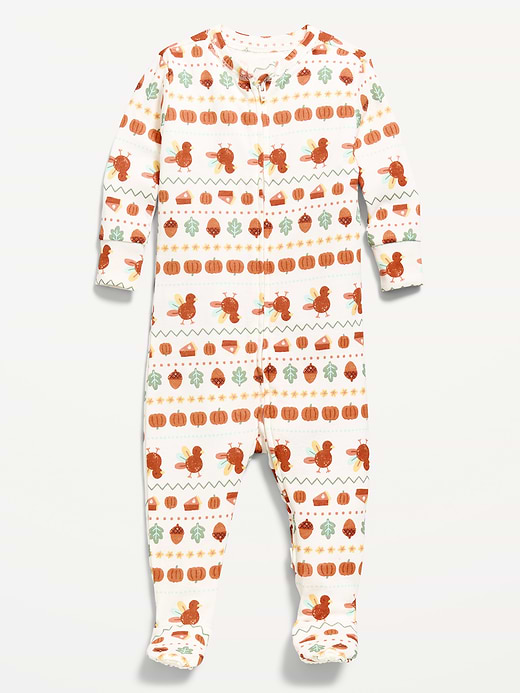 Old Navy Snug-Fit 2-Way-Zip Sleep & Play Footed One-Piece for Baby — photo 1