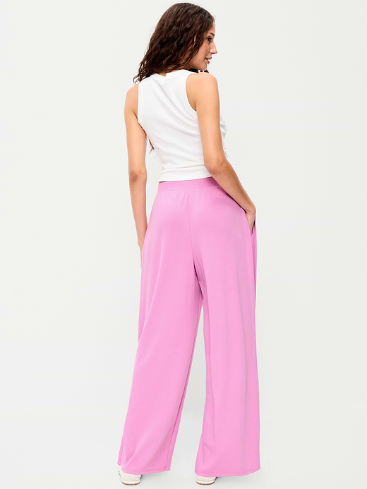Old Navy High-Waisted Bounce Lite Drapey Wide-Leg Pleated Pants — photo 4