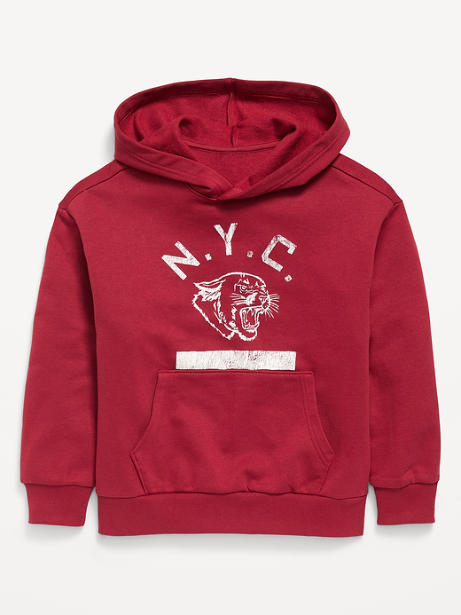 Old Navy Favorite Fleece Oversized Graphic Pullover Hoodie for Boys — photo 1