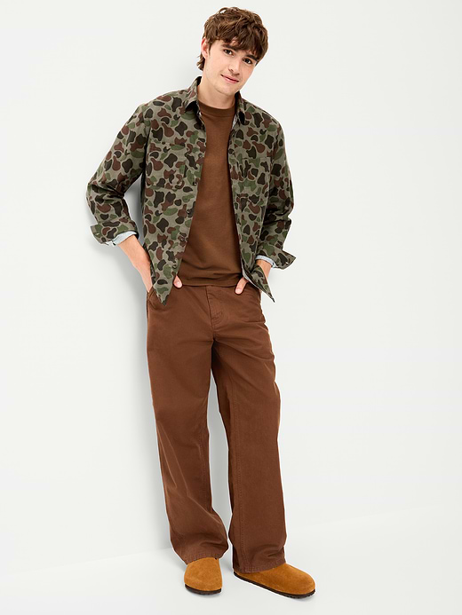 Old Navy Relaxed Long-Sleeve Flannel Pocket Shirt — photo 4