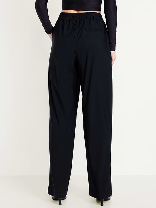 Old Navy High-Waisted SleekTech Trouser Pants — photo 3