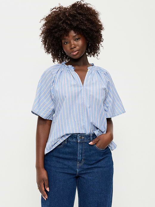 Old Navy Loose Short-Sleeve Striped Top — photo 6