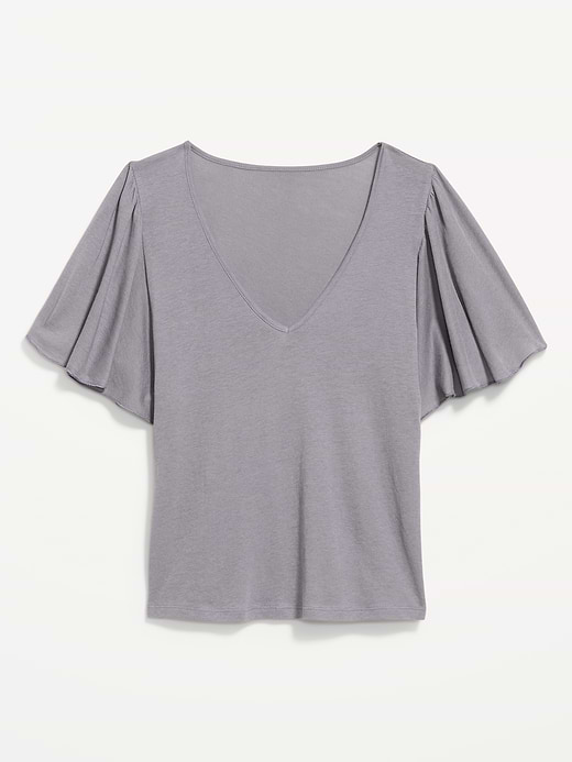 Old Navy V-Neck Flutter Sleeve Top — photo 5
