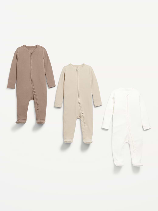 Old Navy 2-Way-Zip Sleep & Play Footed One-Piece 3-Pack for Baby — photo 5