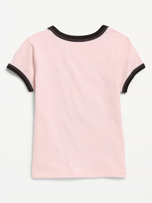 Old Navy Olivia Rodrigo™ Fitted Ribbed Ringer Graphic T-Shirt for Girls — photo 4
