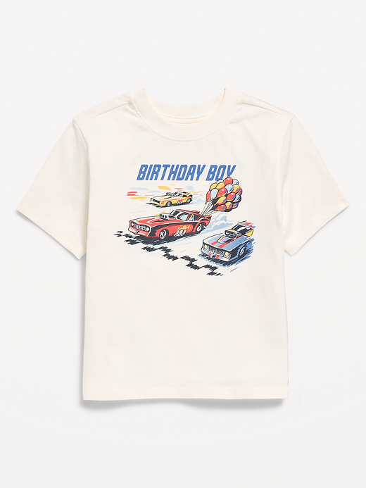 Old Navy Oversized Short-Sleeve Birthday Graphic T-Shirt for Toddler Boys — photo 3