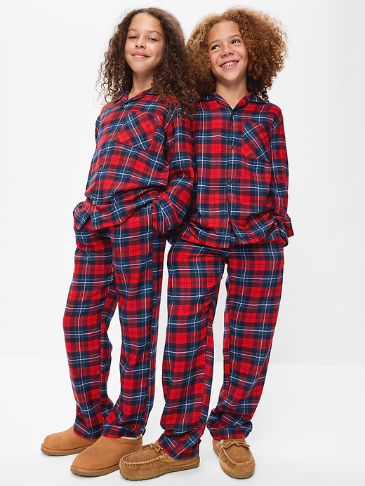 Old Navy Gender-Neutral Printed Flannel Pajama Pants Set for Kids — photo 1