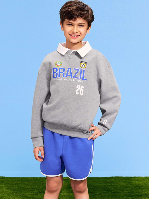Old Navy FIFA World Cup 26™ Argentina Dynamic Fleece Collared Graphic Sweatshirt for Kids — photo 1