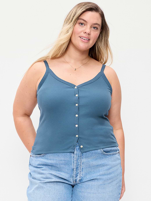 Old Navy Button-Front Cami Tank Top — photo 8