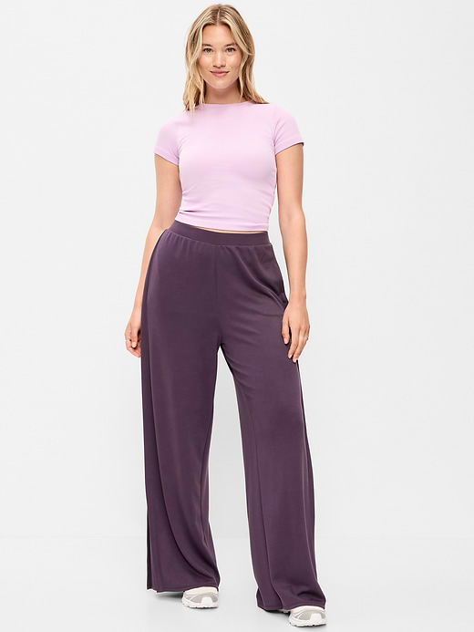 Old Navy High-Waisted Bounce Lite Drapey Wide-Leg Pleated Pants — photo 5