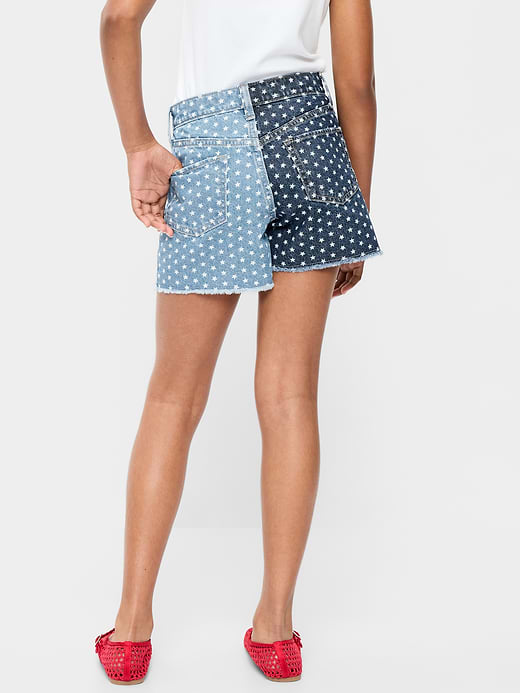 Old Navy High-Waisted Ripped Frayed-Hem Jean Shorts for Girls — photo 3