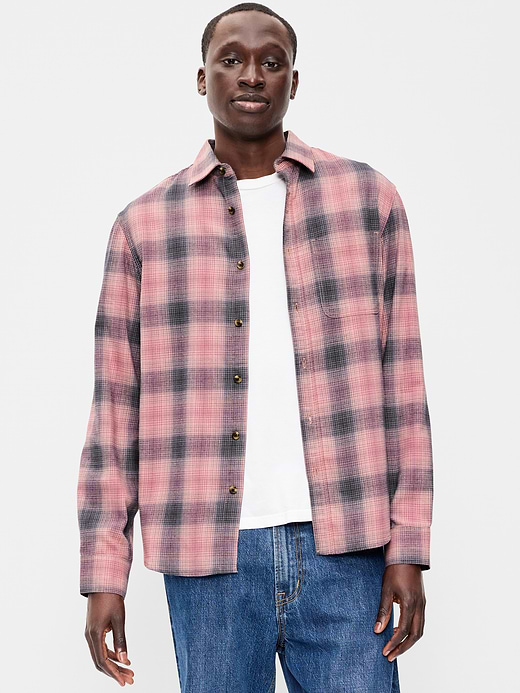 Old Navy Relaxed Long-Sleeve Flannel Pocket Shirt — photo 1