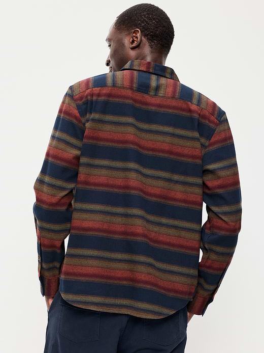 Old Navy Relaxed Long-Sleeve Flannel Pocket Shirt — photo 3