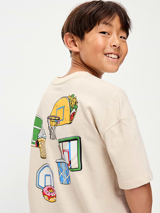 Old Navy Oversized Short-Sleeve Graphic T-Shirt for Boys — photo 1