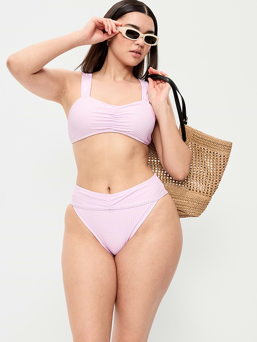 Old Navy High-Waisted Cinched Bikini Swim Bottoms — photo 4