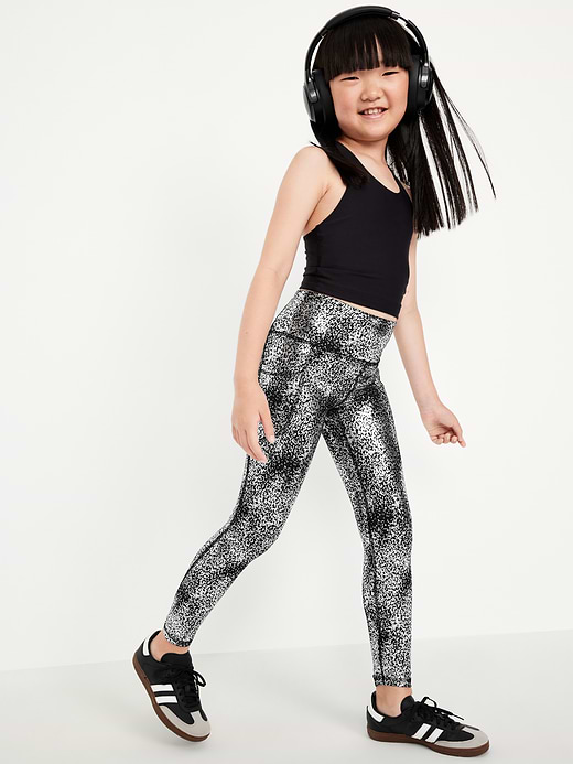 Old Navy High-Waisted PowerSoft 7/8-Length Side-Pocket Leggings for Girls