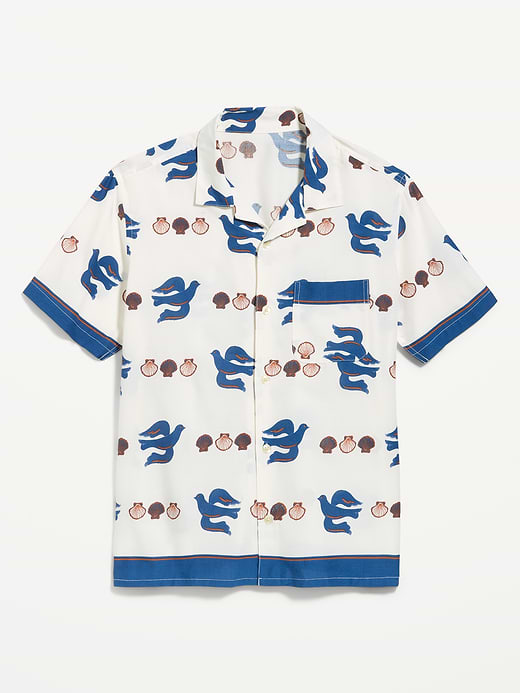 Old Navy Short-Sleeve Floral Camp Shirt — photo 5