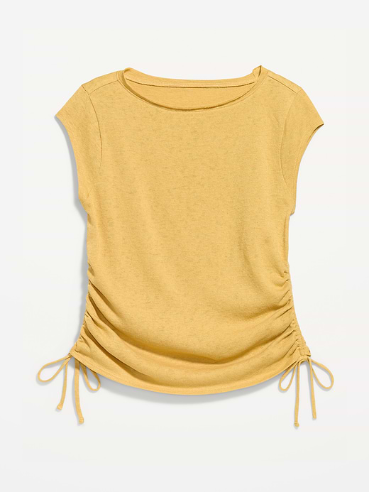 Old Navy Cap-Sleeve Shirred Side Top — photo 6