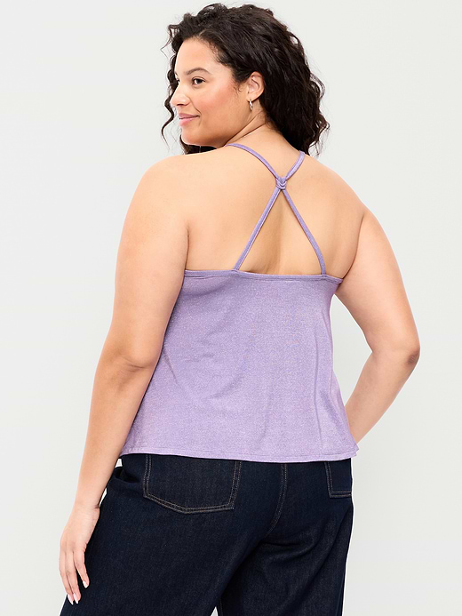 Old Navy Strappy-Back Shimmer Swing Tank Top — photo 9