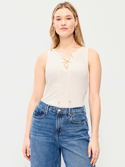 Old Navy Lace-Up Tank Top — photo 7