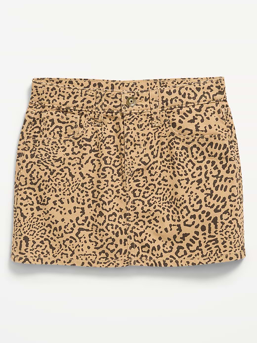 Old Navy Printed Mid-Rise Jean Skirt for Girls — photo 1