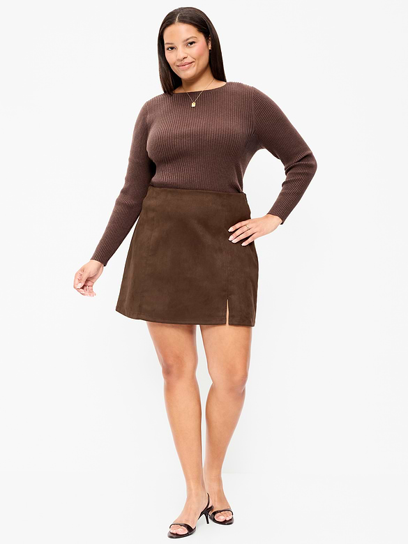 Old Navy Faux-Suede Mini Skirt — photo 8