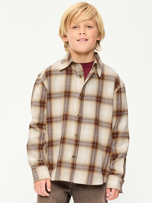 Old Navy Oversized Long-Sleeve Denim Shirt for Boys — photo 1