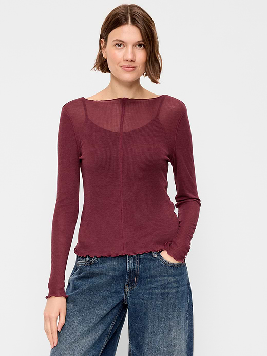 Old Navy Lettuce-Edge Tissue T-Shirt — photo 1