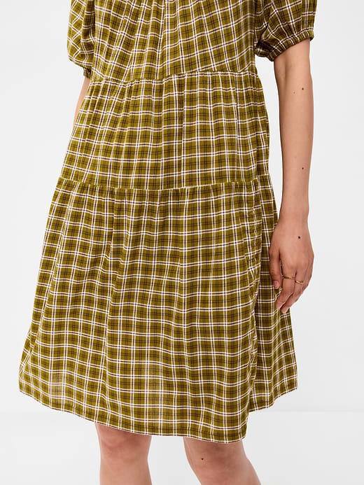 Old Navy Puff-Sleeve Smocked Mini Swing Dress — photo 5