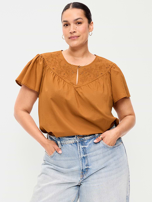 Old Navy Short-Sleeve Embroidered Trousseau Top — photo 8