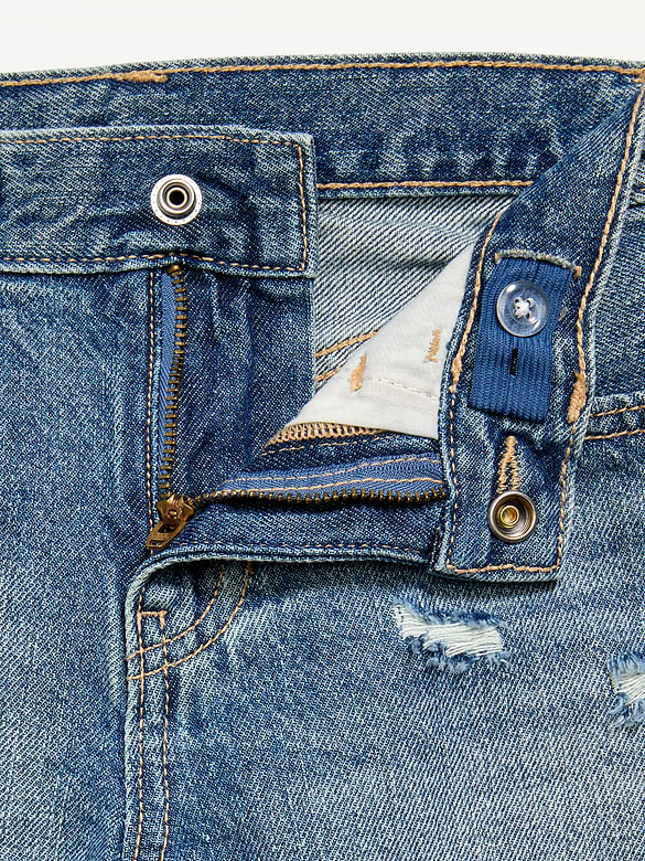 Old Navy High-Waisted Ripped Frayed-Hem Jean Shorts for Girls — photo 6
