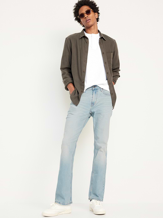 Old Navy Straight Built-In Flex Jeans — photo 4