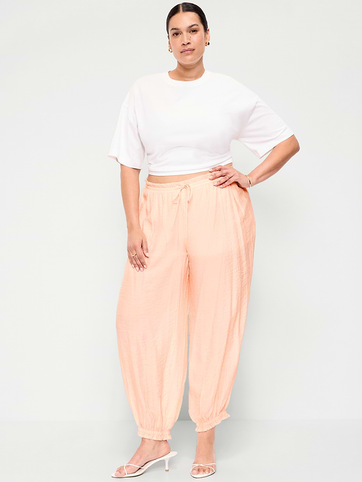 Old Navy High-Waisted Sheer Chiffon Harem Pants — photo 8