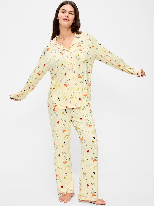 Old Navy Sunday Sleep Knit Jersey Pant Set — photo 6